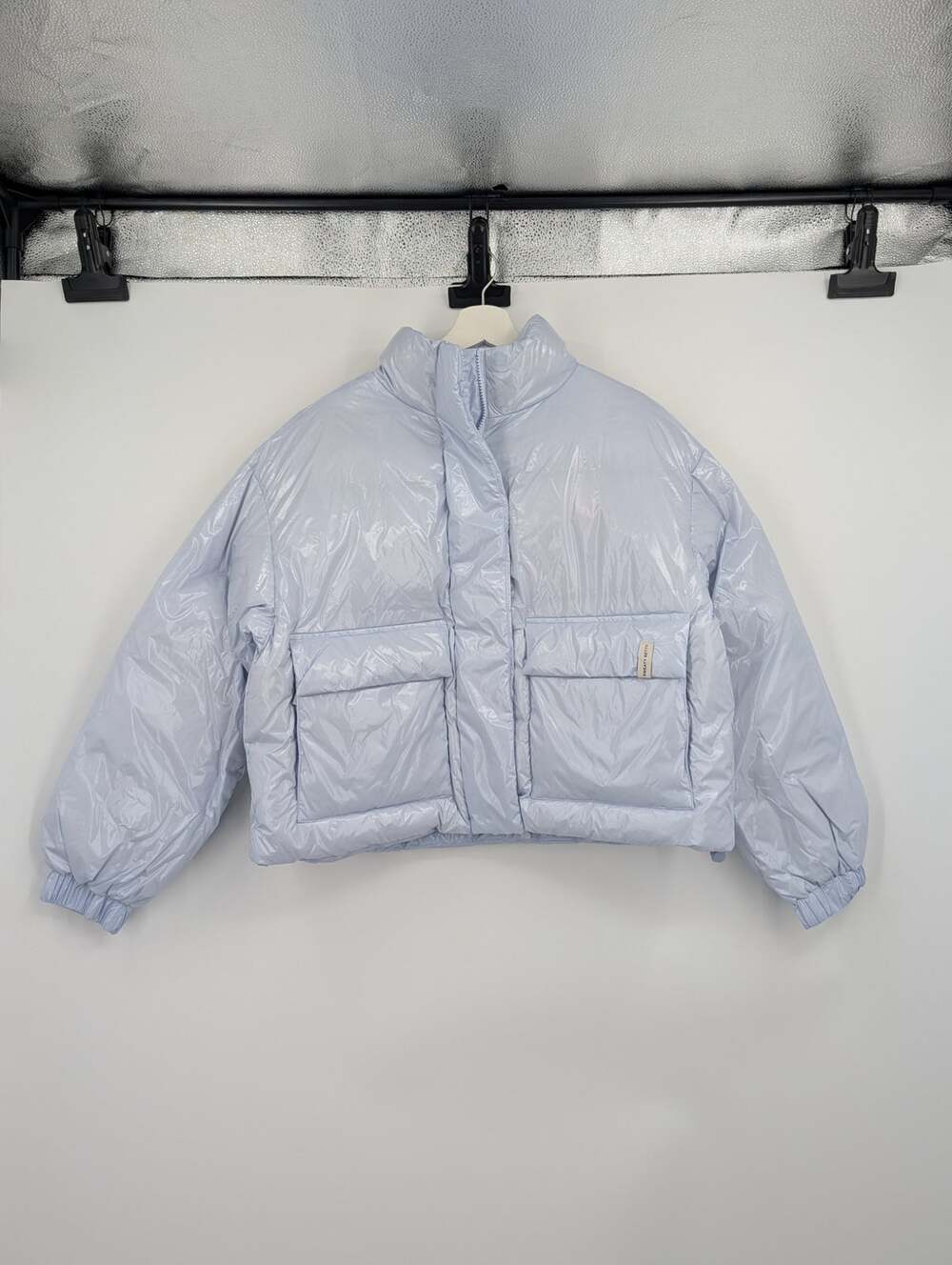 NWT Sweaty Betty Snowfall High Shine Cropped Ski Puffer Large Outdoors Hiking